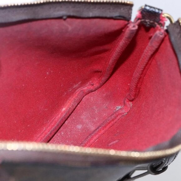 LOUIS VUITTON Damier Ebene Pochette Accessoires Pouch N41206 LV Auth 147934 - Picture 12 of 16